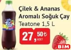 TEATONE ÇİLEK&ANANAS AROMALI SOĞUK ÇAY 1,5 L
